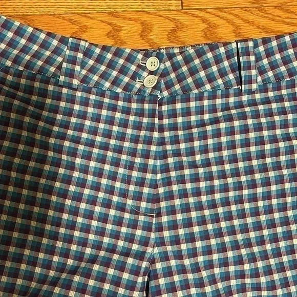 [M]Nike Golf Blue Plaid Dri-Fit Golf Shorts  Men - Picture 2 of 7